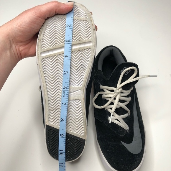 NIKE KD Kevin Durant Vulc GS Black Silver White Lace-up Basketball Sneakers Shoe - Picture 15 of 15